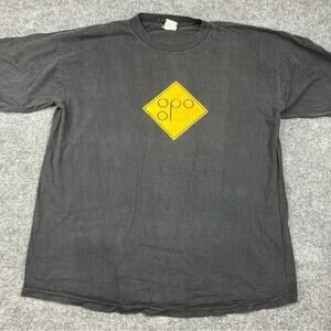 Vintage HENEKEN Roadshow T-shirt Mens Size Medium Black Y2K Short Sleeve